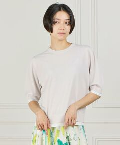 INED / イネド ニット・セーター | クルーネック5分袖ニット