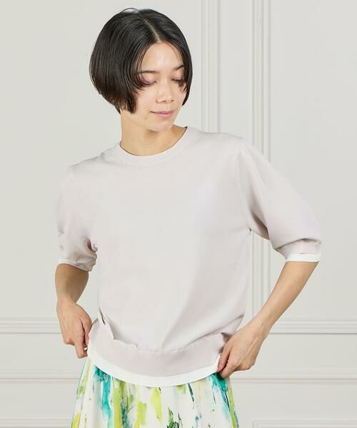 INED / イネド ニット・セーター | クルーネック5分袖ニット | 詳細14