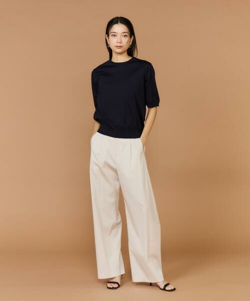 INED / イネド ニット・セーター | クルーネック5分袖ニット | 詳細7