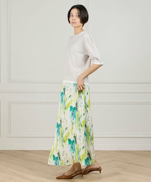 INED / イネド ニット・セーター | 《大きいサイズ》クルーネック5分袖ニット | 詳細13