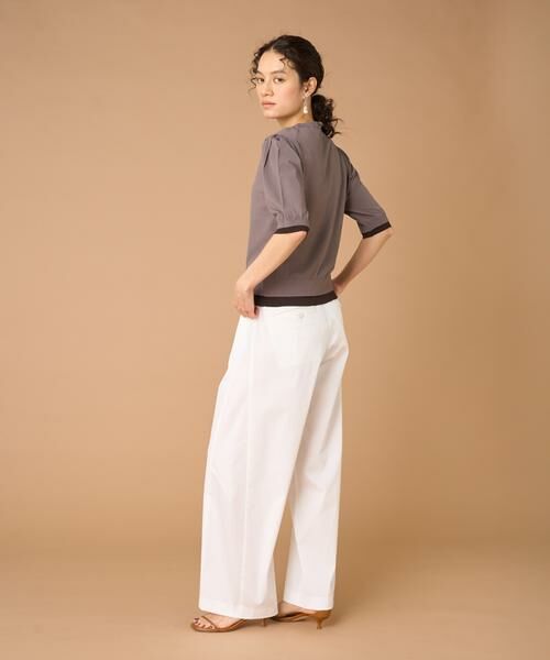 INED / イネド ニット・セーター | 《大きいサイズ》クルーネック5分袖ニット | 詳細4