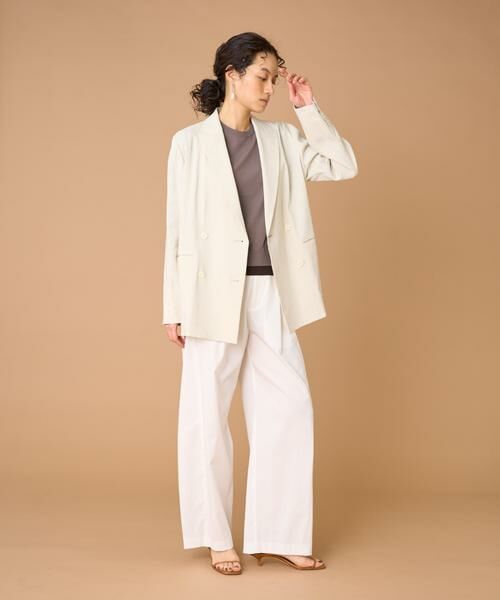 INED / イネド ニット・セーター | 《大きいサイズ》クルーネック5分袖ニット | 詳細6