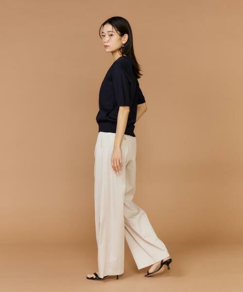 INED / イネド ニット・セーター | 《大きいサイズ》クルーネック5分袖ニット | 詳細9