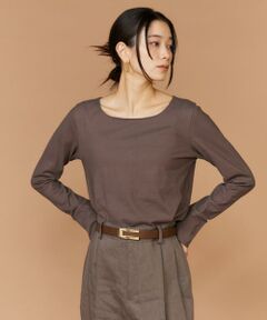 INED / イネド Tシャツ | 《大きいサイズ》スクエアネックプルオーバー