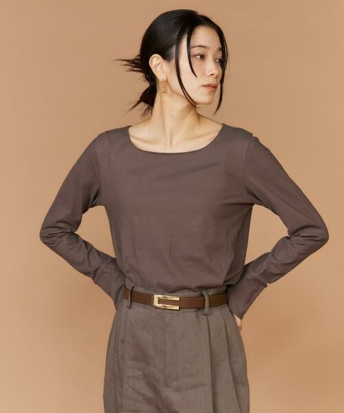 INED / イネド Tシャツ | 《大きいサイズ》スクエアネックプルオーバー | 詳細1