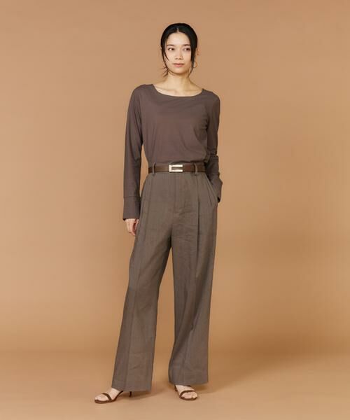 INED / イネド Tシャツ | 《大きいサイズ》スクエアネックプルオーバー | 詳細10