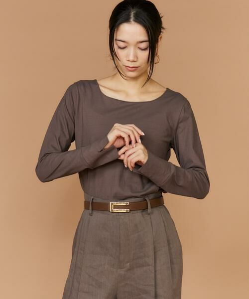 INED / イネド Tシャツ | 《大きいサイズ》スクエアネックプルオーバー | 詳細14