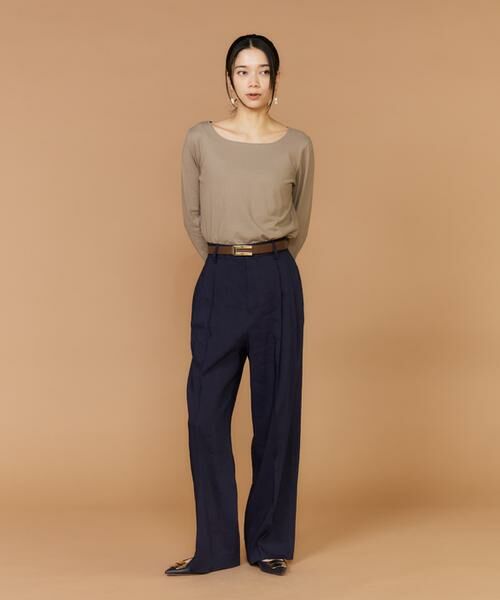 INED / イネド Tシャツ | 《大きいサイズ》スクエアネックプルオーバー | 詳細2