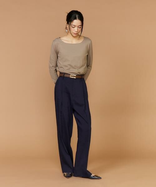 INED / イネド Tシャツ | 《大きいサイズ》スクエアネックプルオーバー | 詳細3