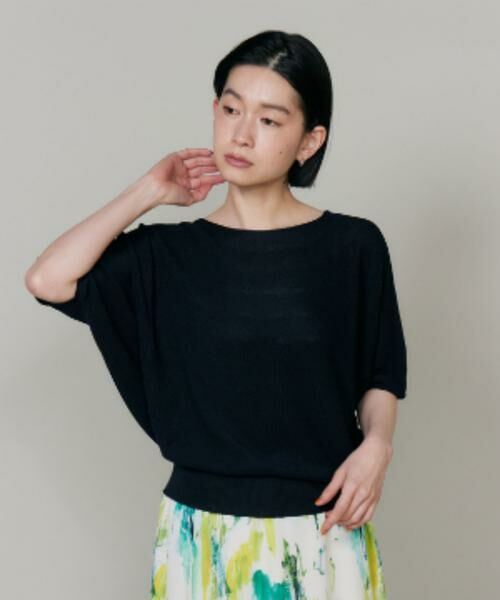 INED / イネド ニット・セーター | ドルマンスリーブニット《Cuoo》（ダークネイビー8）