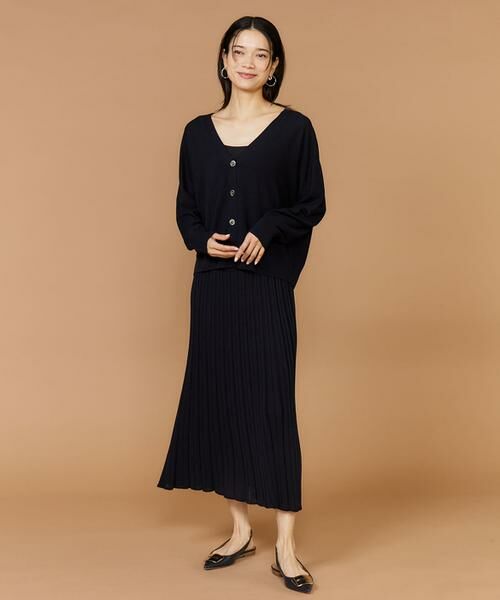 INED / イネド カーディガン・ボレロ | 《大きいサイズ》Vネックカーディガン《Cuoo》 | 詳細8