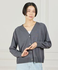 INED / イネド カーディガン・ボレロ | 《大きいサイズ》 Vネックカーディガン