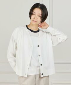 INED / イネド カーディガン・ボレロ | 《大きいサイズ》 Vネックカーディガン