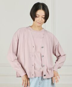 INED / イネド カーディガン・ボレロ | 《大きいサイズ》 Vネックカーディガン