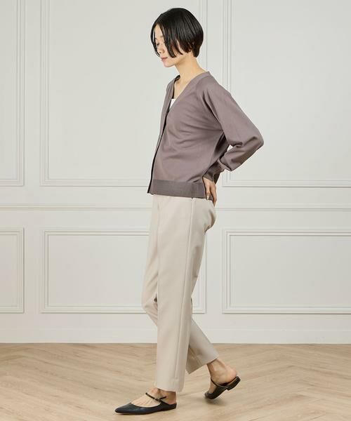 INED / イネド カーディガン・ボレロ | 《大きいサイズ》 Vネックカーディガン | 詳細12