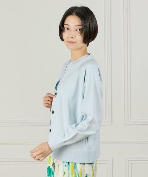 INED / イネド カーディガン・ボレロ | 《大きいサイズ》 Vネックカーディガン | 詳細14