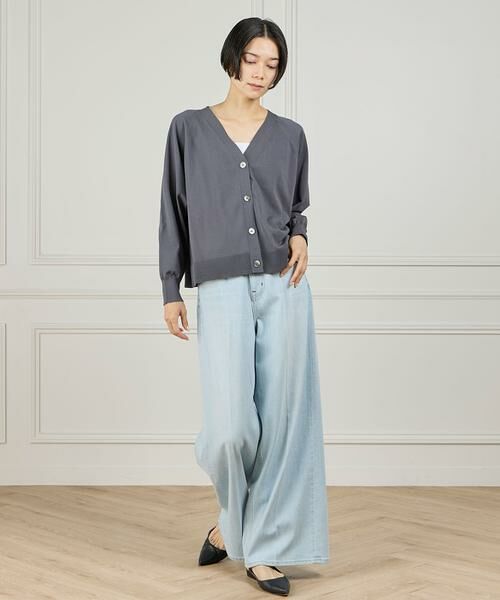 INED / イネド カーディガン・ボレロ | 《大きいサイズ》 Vネックカーディガン | 詳細5