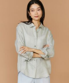 INED / イネド シャツ・ブラウス | リネンレギュラーカラーシャツ　　　