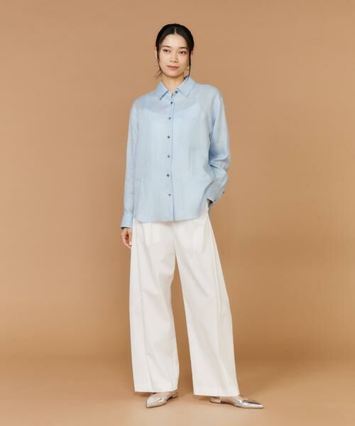 INED / イネド シャツ・ブラウス | リネンレギュラーカラーシャツ　　　 | 詳細2