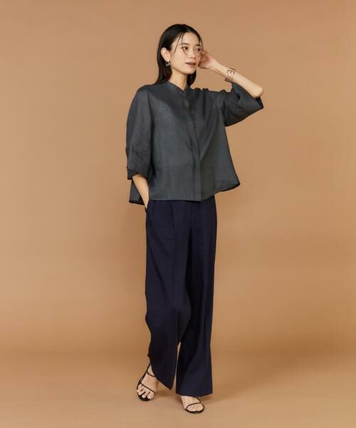 INED / イネド シャツ・ブラウス | リネンコクーンスリーブブラウス | 詳細8