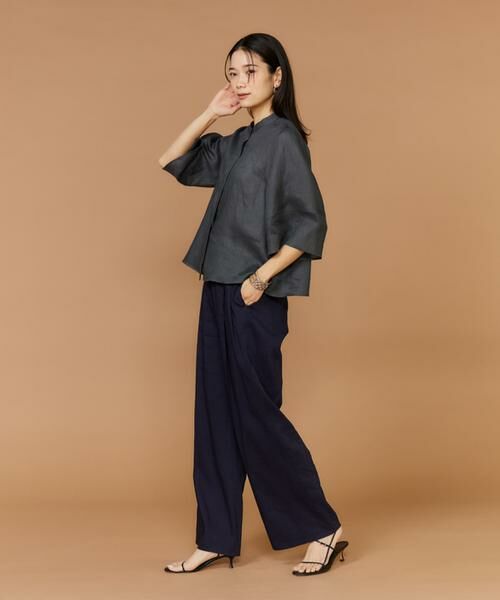 INED / イネド シャツ・ブラウス | リネンコクーンスリーブブラウス | 詳細9