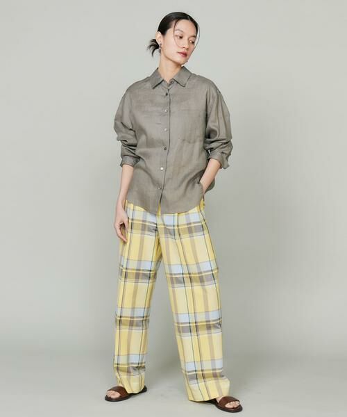 INED / イネド シャツ・ブラウス | 《大きいサイズ》リネンレギュラーカラーシャツ | 詳細11