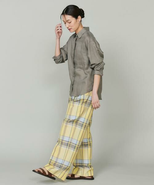 INED / イネド シャツ・ブラウス | 《大きいサイズ》リネンレギュラーカラーシャツ | 詳細12