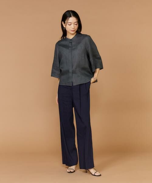 INED / イネド シャツ・ブラウス | 《大きいサイズ》リネンコクーンスリーブブラウス | 詳細10