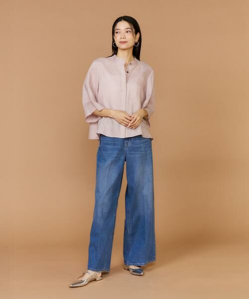 INED / イネド シャツ・ブラウス | 《大きいサイズ》リネンコクーンスリーブブラウス | 詳細2