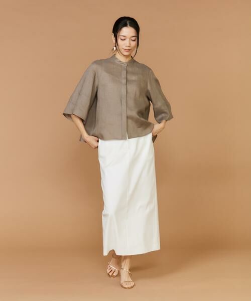 INED / イネド シャツ・ブラウス | 《大きいサイズ》リネンコクーンスリーブブラウス | 詳細5
