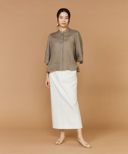 INED / イネド シャツ・ブラウス | 《大きいサイズ》リネンコクーンスリーブブラウス | 詳細6