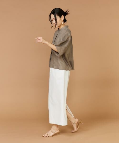 INED / イネド シャツ・ブラウス | 《大きいサイズ》リネンコクーンスリーブブラウス | 詳細7