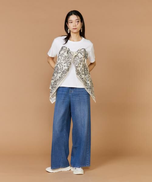 INED / イネド Tシャツ | 半袖シャツ&amp;ビスチェ《manipuri》 | 詳細3