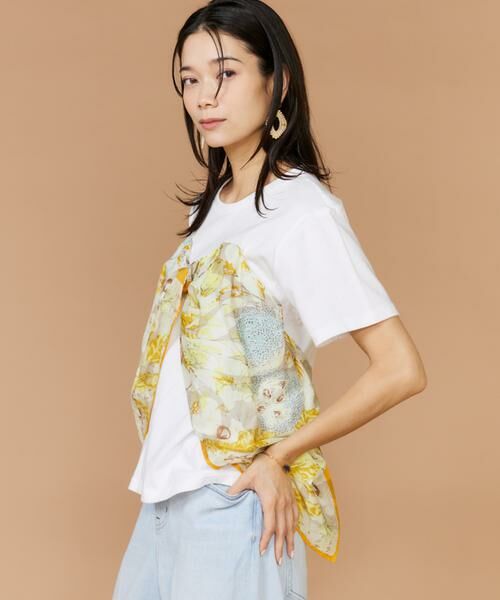 INED / イネド Tシャツ | 半袖シャツ&amp;ビスチェ《manipuri》（イエロー）