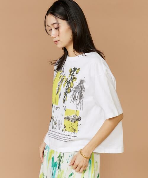 INED / イネド Tシャツ | 半袖Tシャツ ボタニカル《manipuri》 | 詳細5