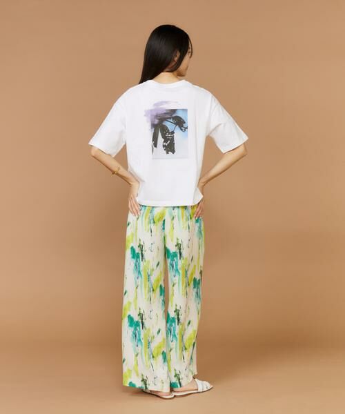 INED / イネド Tシャツ | 半袖Tシャツ バックプリント《manipuri》 | 詳細5