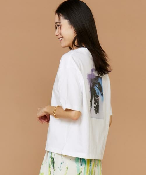 INED / イネド Tシャツ | 半袖Tシャツ バックプリント《manipuri》 | 詳細7