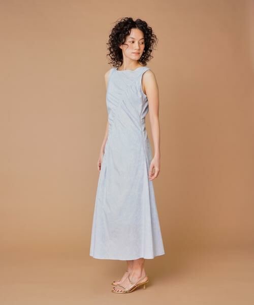 INED / イネド ミニ丈・ひざ丈ワンピース | 斜めギャザーワンピース　 | 詳細6