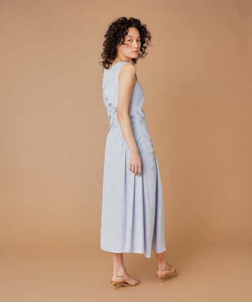 INED / イネド ミニ丈・ひざ丈ワンピース | 斜めギャザーワンピース　 | 詳細7