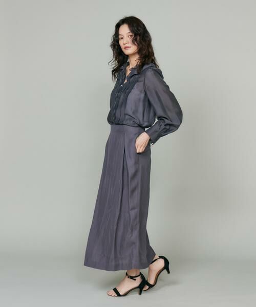 INED / イネド ミニ・ひざ丈スカート | 3月ラップ風スカート | 詳細10