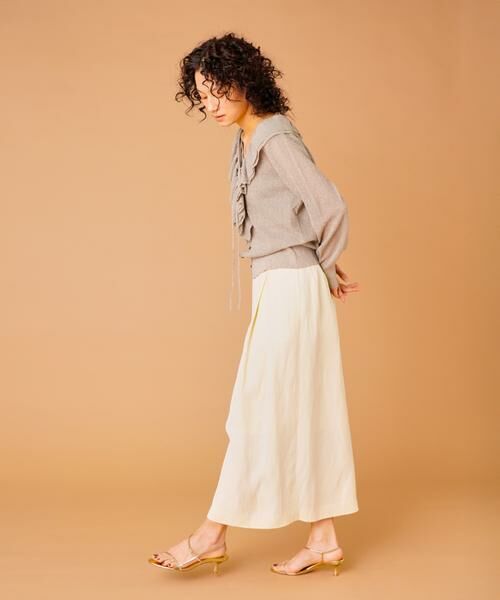 INED / イネド ミニ・ひざ丈スカート | 3月ラップ風スカート | 詳細3