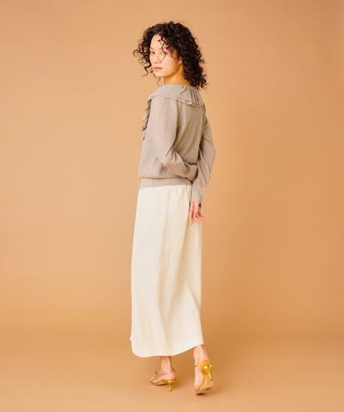 INED / イネド ミニ・ひざ丈スカート | 3月ラップ風スカート | 詳細4