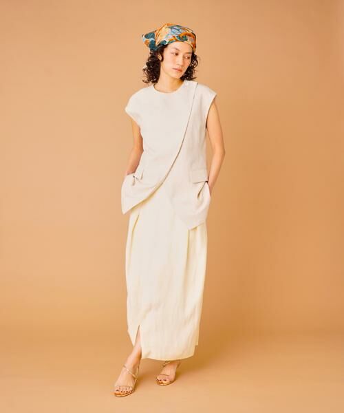 INED / イネド ミニ・ひざ丈スカート | 3月ラップ風スカート | 詳細6