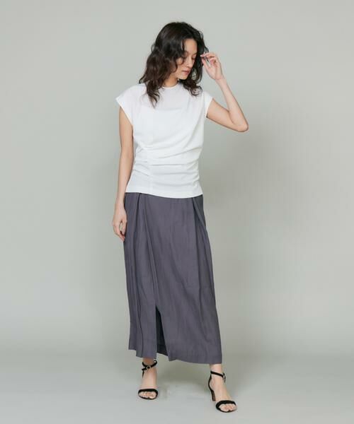 INED / イネド ミニ・ひざ丈スカート | 3月ラップ風スカート | 詳細7