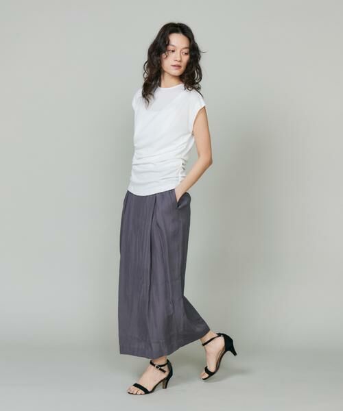 INED / イネド ミニ・ひざ丈スカート | 3月ラップ風スカート | 詳細8