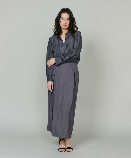 INED / イネド ミニ・ひざ丈スカート | 3月ラップ風スカート | 詳細9