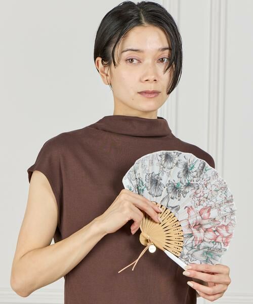 INED / イネド その他小物 | スカーフ柄シルク扇子 スプリングスプリング《manipuri》 | 詳細2