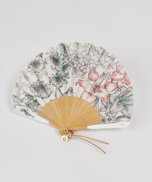INED / イネド その他小物 | スカーフ柄シルク扇子 スプリングスプリング《manipuri》 | 詳細3