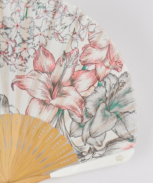 INED / イネド その他小物 | スカーフ柄シルク扇子 スプリングスプリング《manipuri》 | 詳細4