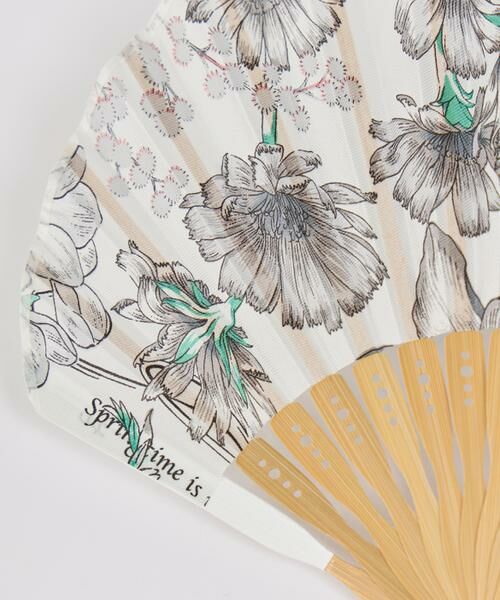 INED / イネド その他小物 | スカーフ柄シルク扇子 スプリングスプリング《manipuri》 | 詳細5